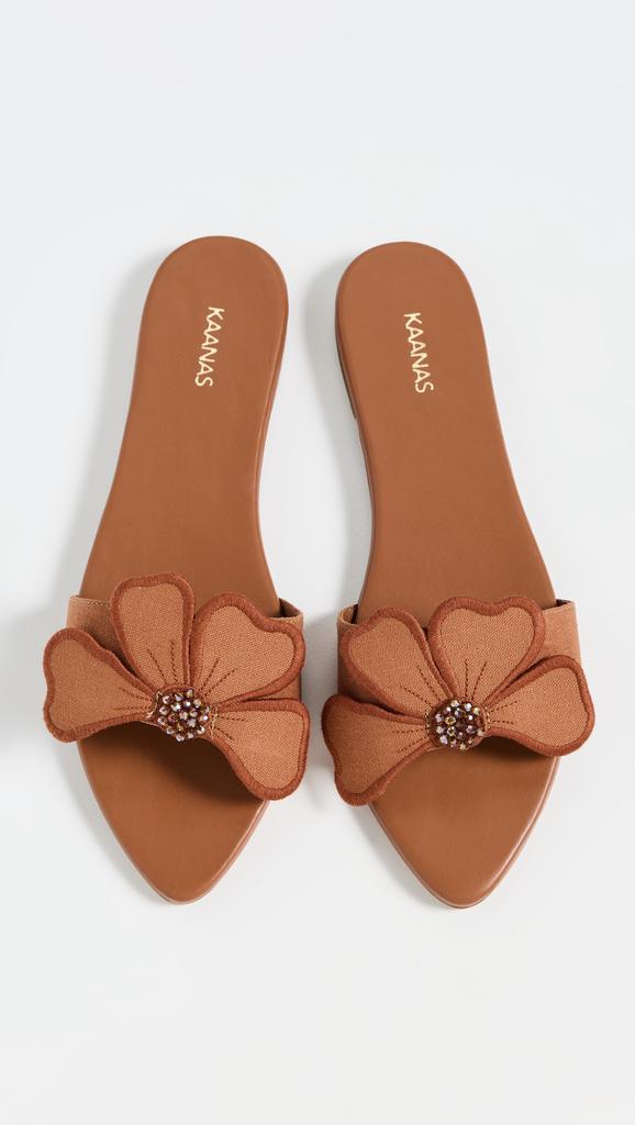 Kaanas Bliss by Lun Flower Applique Sandals