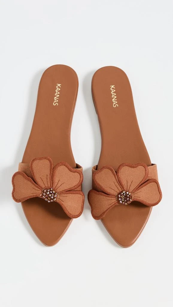 Kaanas Bliss by Lun Flower Applique Sandals 1