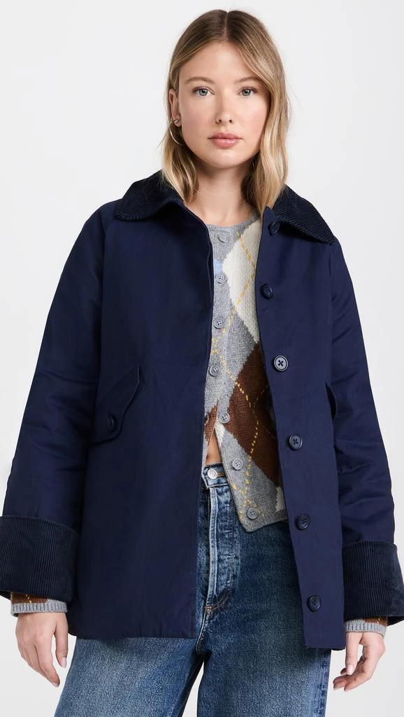 ALIGNE Betty Reversible Wax Coat 1