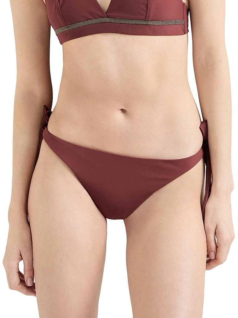 Brunello Cucinelli Techno Jersey Bikini Bottoms 2