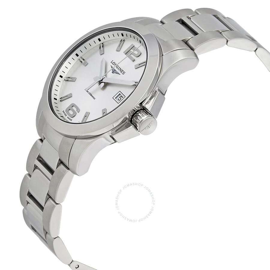 Longines Conquest Silver Dial Stainless Steel Men's 41mm Watch L37594766 2