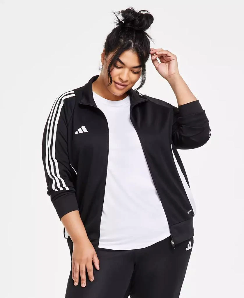 Plus Size Tiro 24 Stand Collar Zip-Front Track Jacket – On Sale
