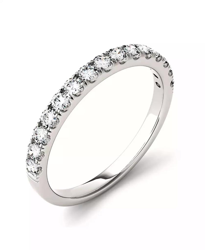 Charles & Colvard Moissanite Wedding Band (3/8 ct. t.w. Diamond Equivalent) in 14k White or Yellow Gold