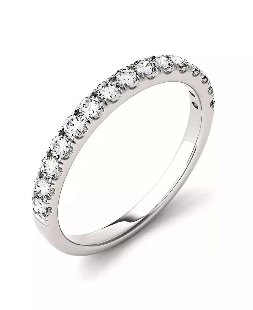 Charles & Colvard Moissanite Wedding Band (3/8 ct. t.w. Diamond Equivalent) in 14k White or Yellow Gold 1