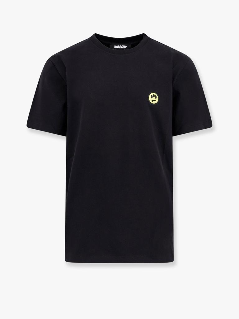 BARROW Cotton t-shirt with frontal and back logo print