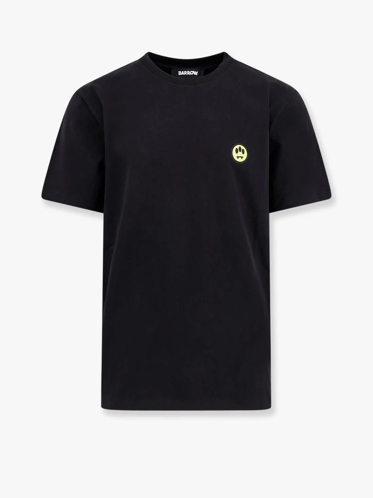 BARROW Cotton t-shirt with frontal and back logo print 1