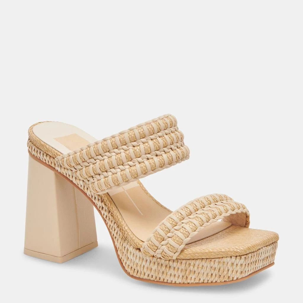 Dolce Vita Alfred Heels Lt Natural Raffia 2