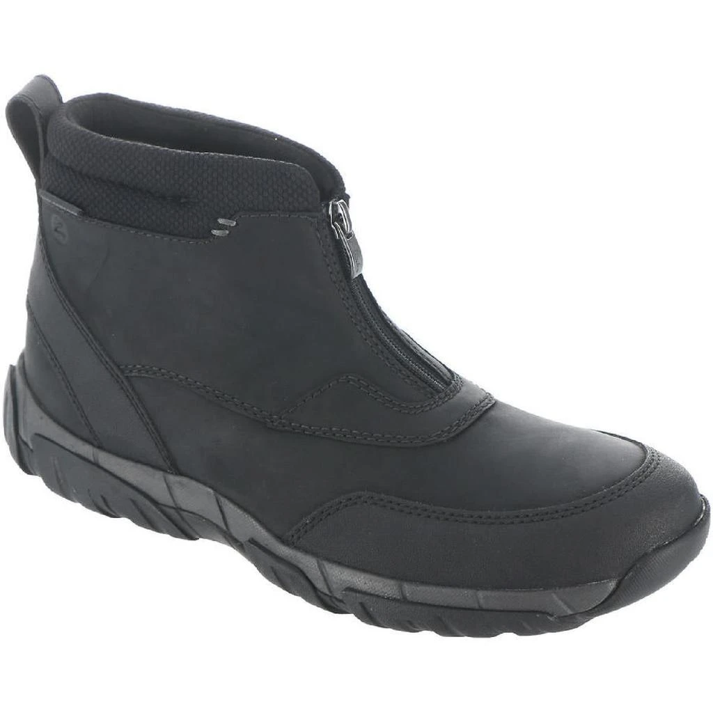 Clarks Grove Zip Mens Leather Front Zipper Casual and Fashion Sneakers 1