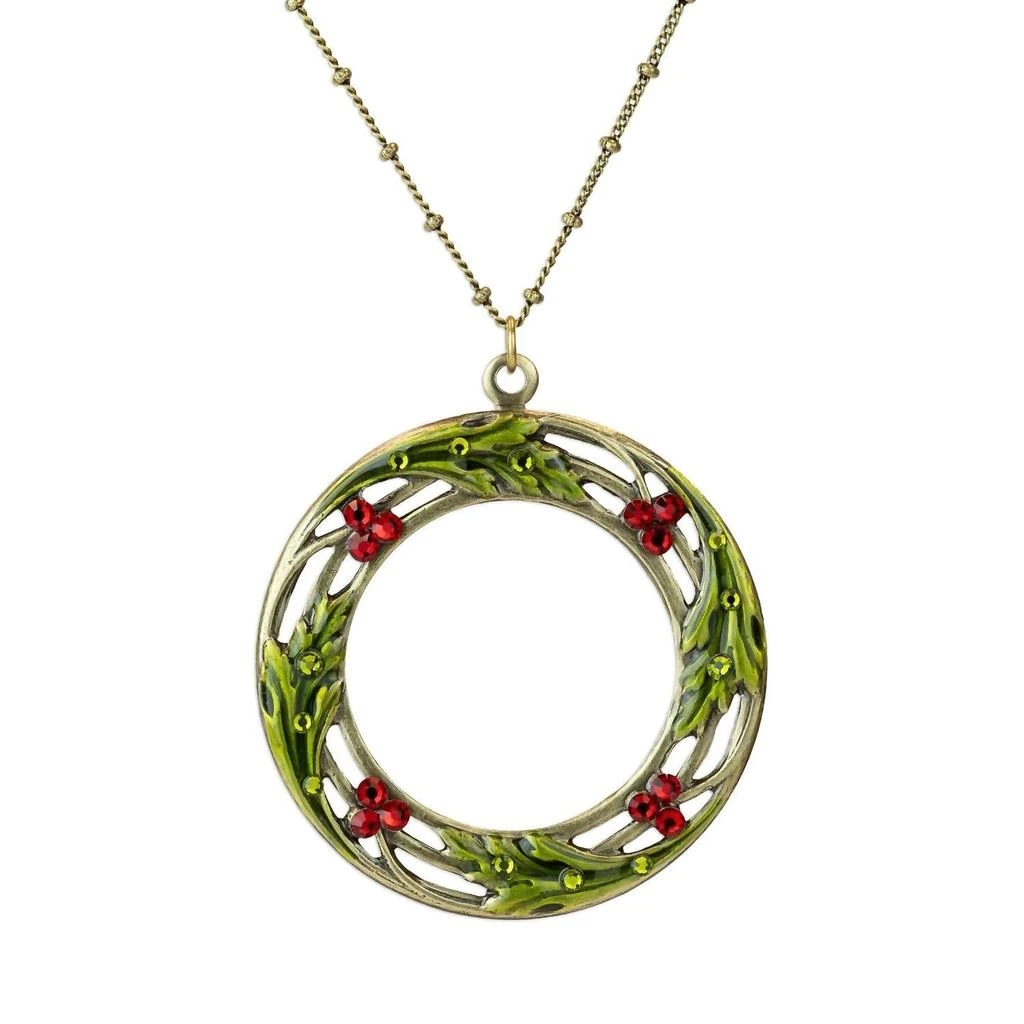 Anne Koplik Anne Koplik - Women's Sherry Crystal Circle Wreath Necklace