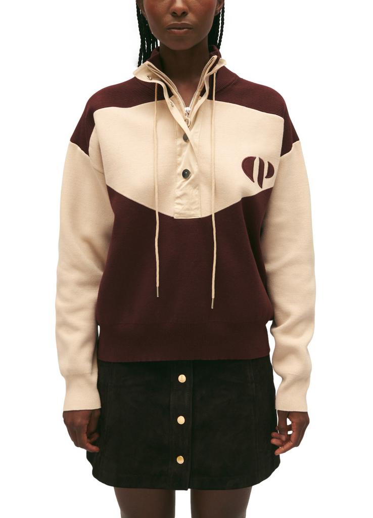 Minimum half zip sweatshirt bordeaux FR 36