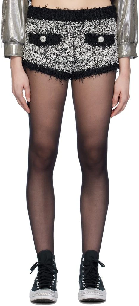 doublet Black & White Two-Pocket Shorts 1