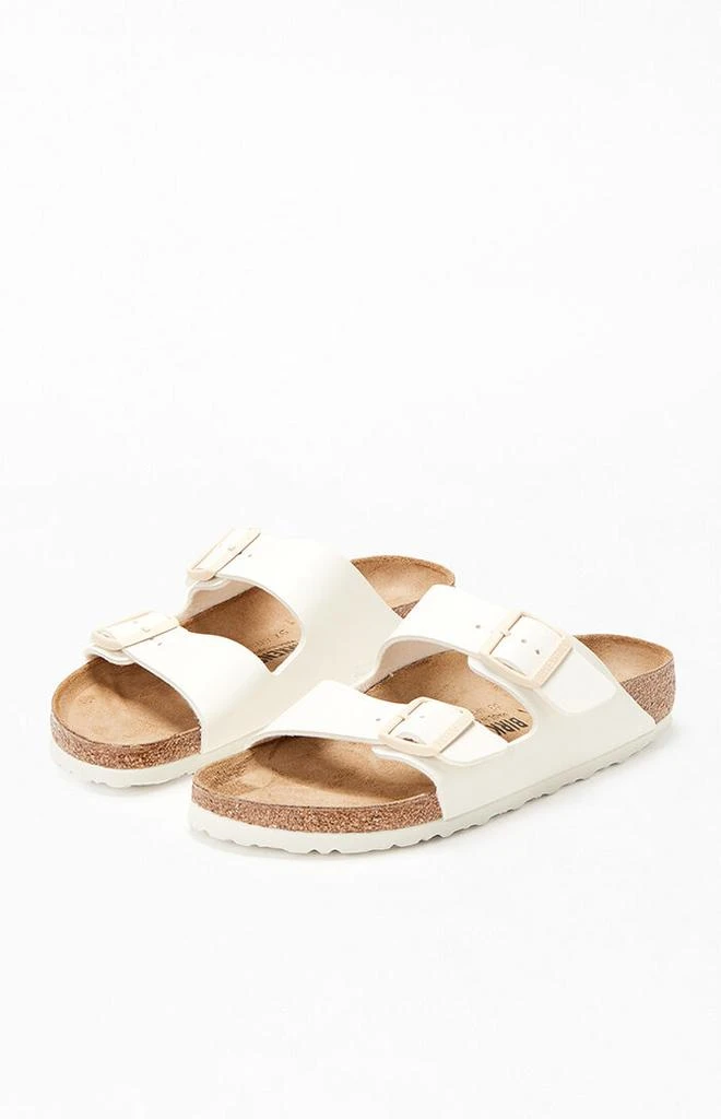 Birkenstock Women's Arizona Slide Sandal Eggshell 2