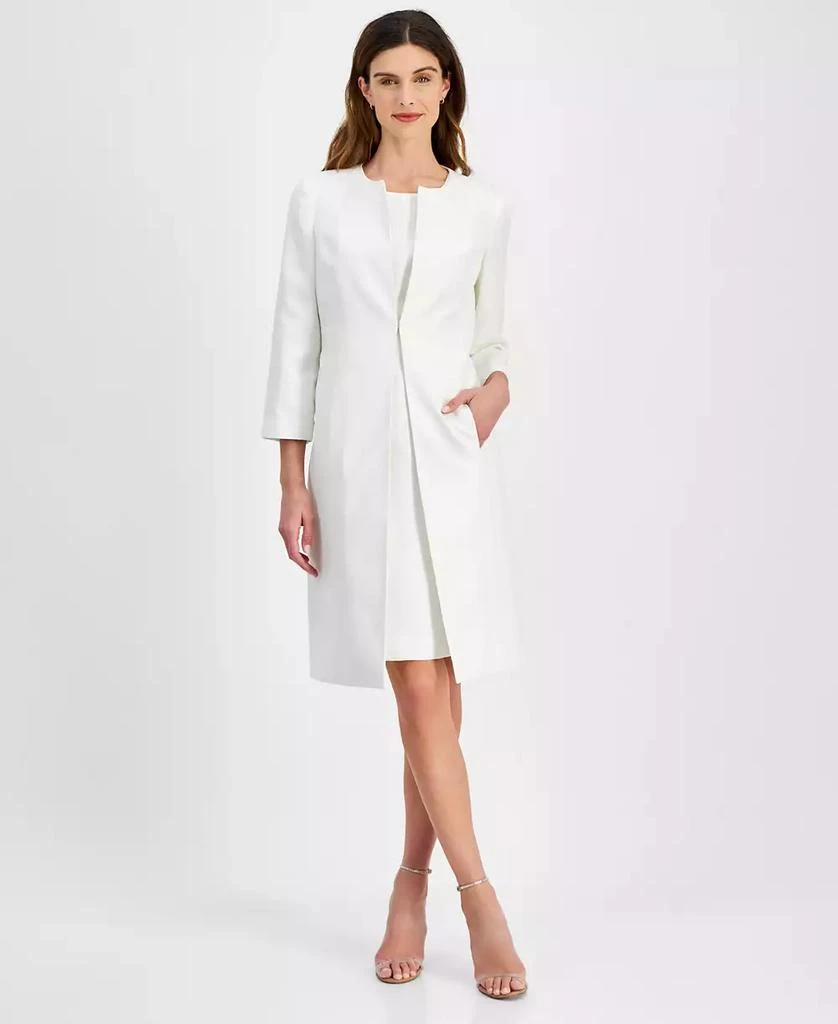 Le Suit Women's Sheath Dress with Topper Jacket 1