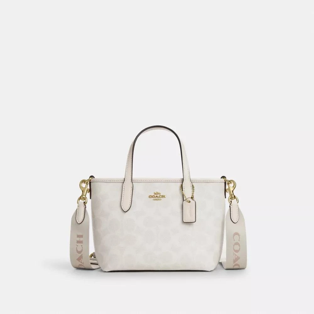 Coach City Mini Tote Bag In Signature Canvas 1