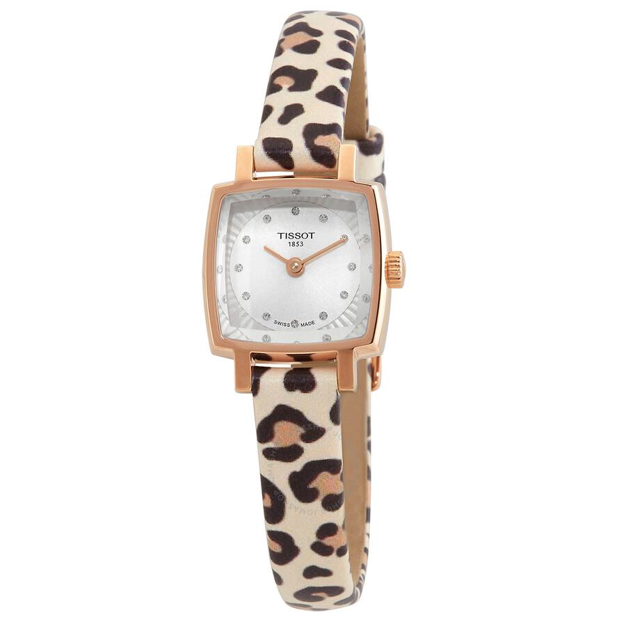 Tissot T-Lady Quartz Diamond Silver Dial Ladies Watch T058.109.37.036.00