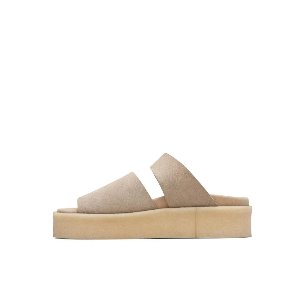 Clarks Clarks - Sandales Crepe Slide - Sand Suede - Femme 5