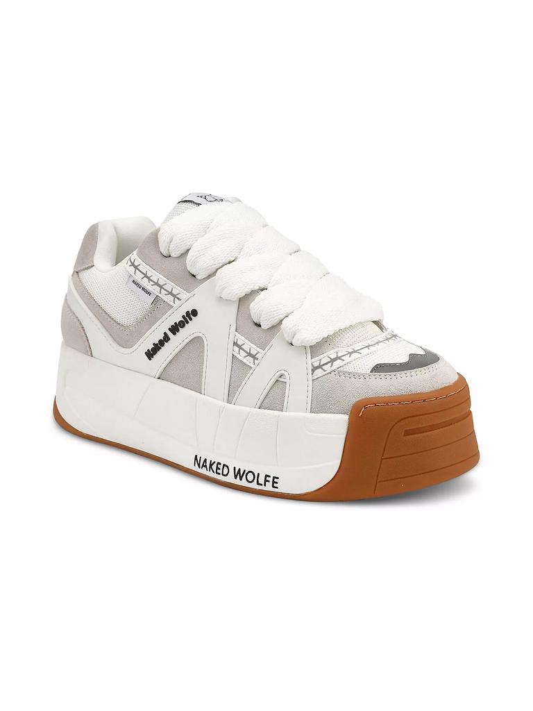 Naked Wolfe Slide White Low Top Sneakers