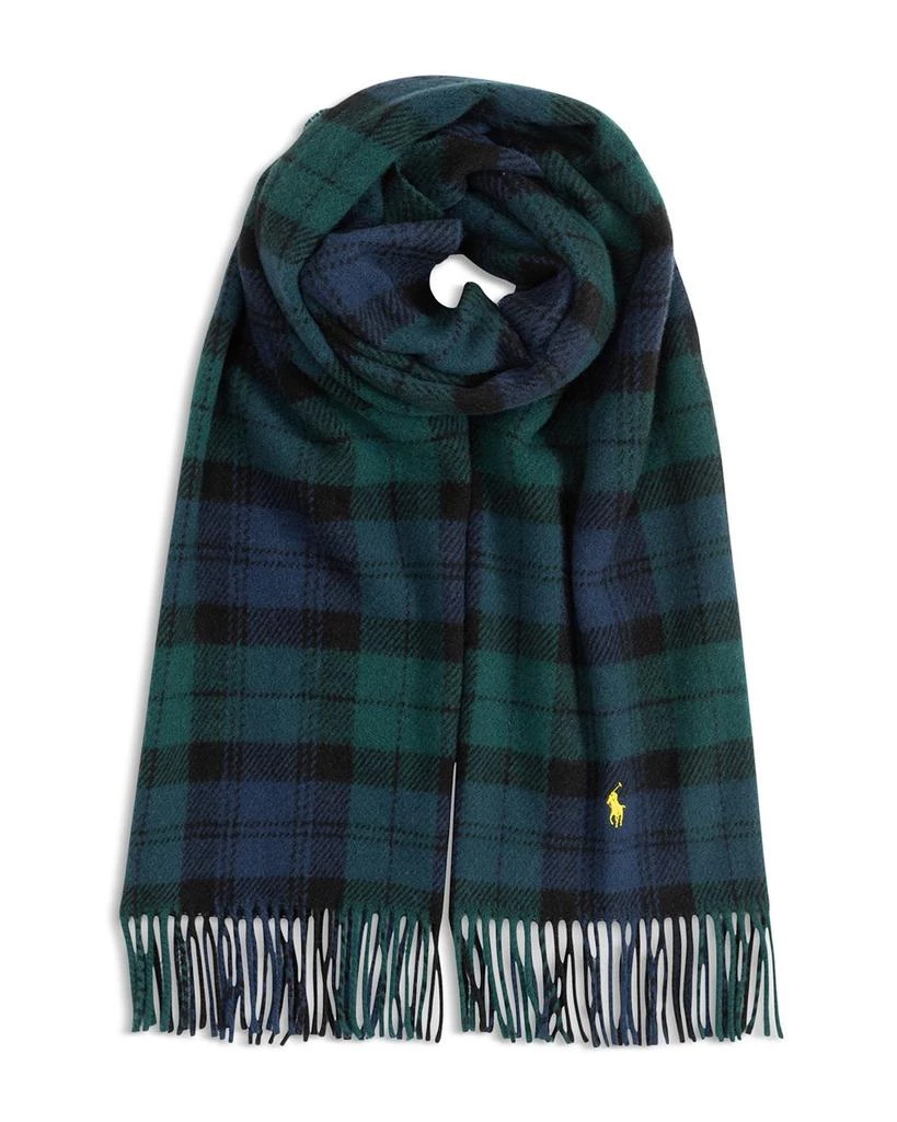 Ralph Lauren Plaid Wool Twill Scarf from Bloomingdale's