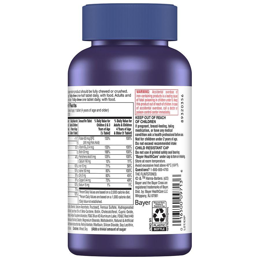 Flintstones Complete Multivitamin for Kids Grape, Cherry, Orange 
Peach