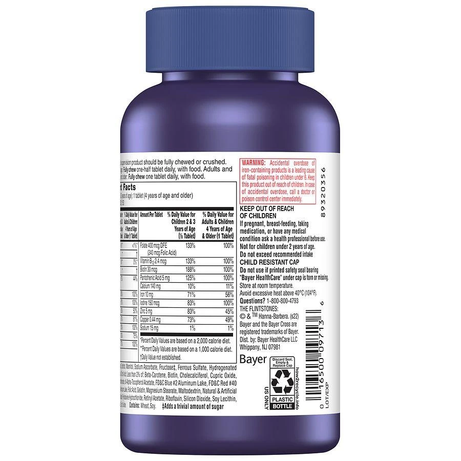 Flintstones Complete Multivitamin for Kids Grape, Cherry, Orange
Peach 2