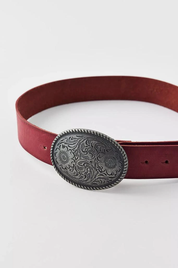 Urban Outfitters Pax Plate Buckle Leather Belt 3