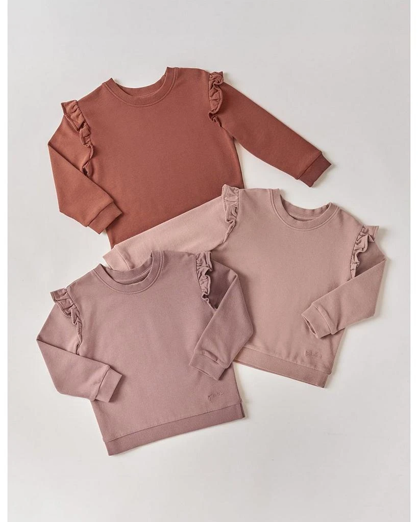 Pehr Unisex French Terry Ruffled Sweatshirt - Toddler 6