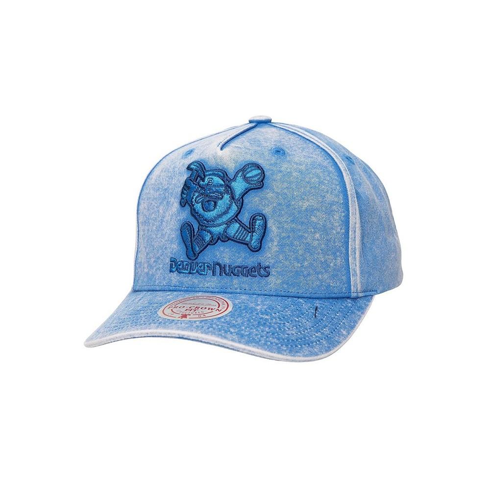 Mitchell & Ness Men's Blue Denver Nuggets Washed Out Tonal Logo Snapback Hat