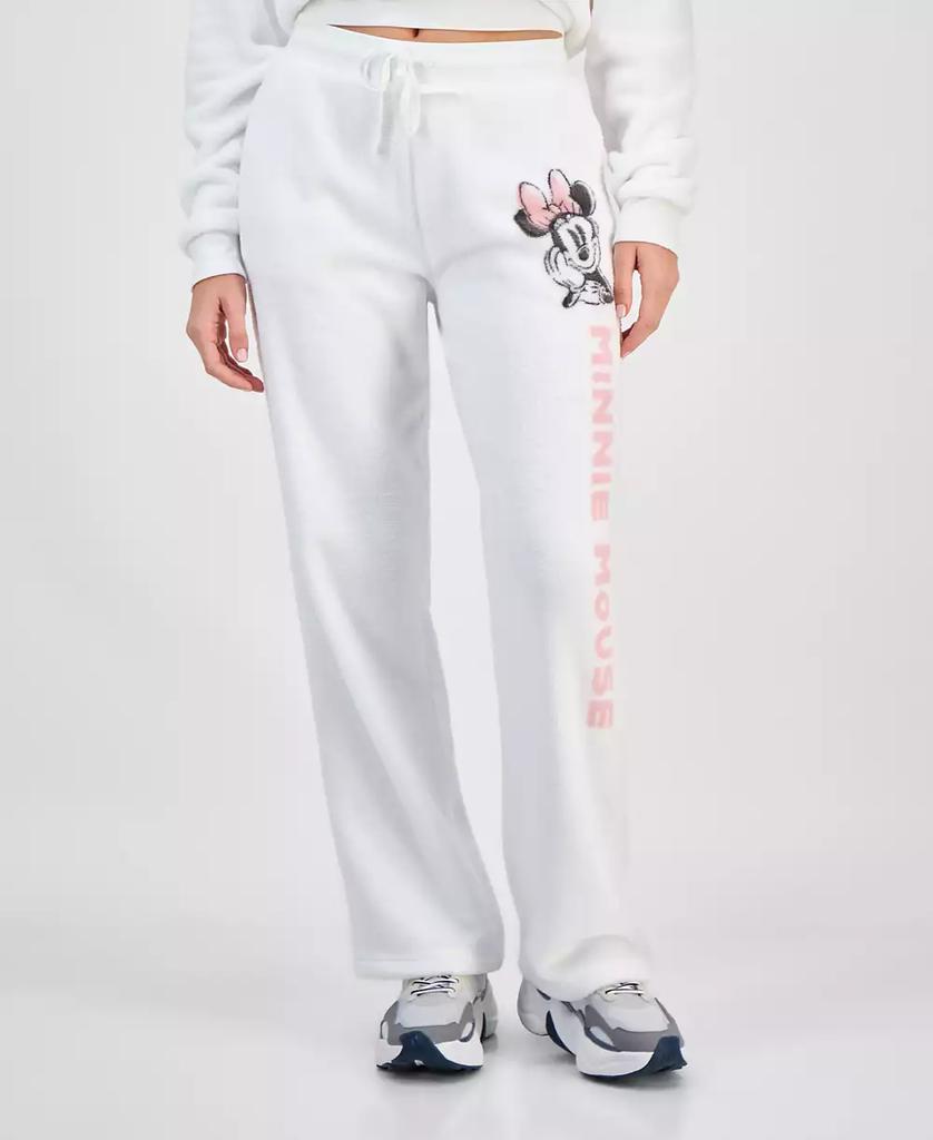 Disney Juniors' Minnie Mouse Plush Fleece Graphic Sweatpants