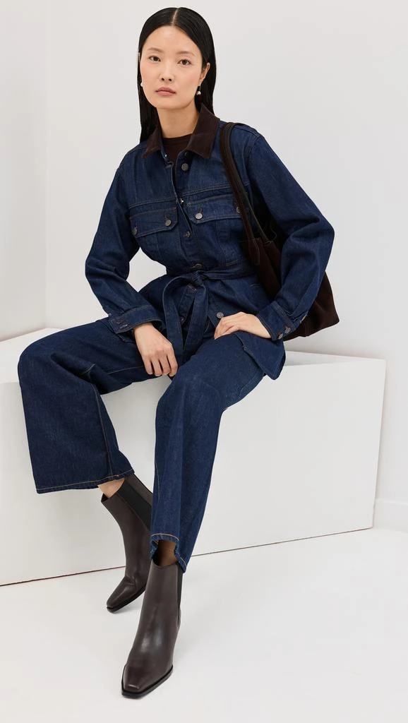 VERONICA BEARD Mikaela Shacket with Corduroy Collar 4