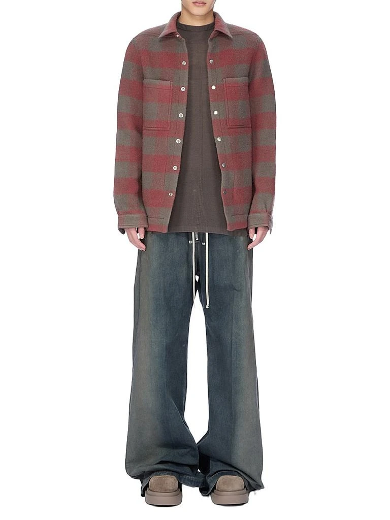 Rick Owens Plaid Wool Overshirt 2