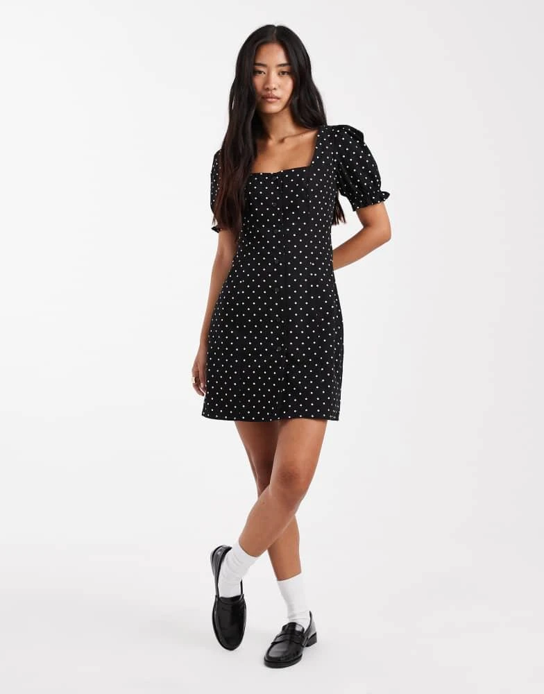 Shop Miss Selfridge puff sleeve mini dress in polka dot on Sale at  BeyondStyle  Get 11% Off Miss Selfridge puff sleeve mini dress in polka dot  with Limited-Time Flash Deals, Exclusive