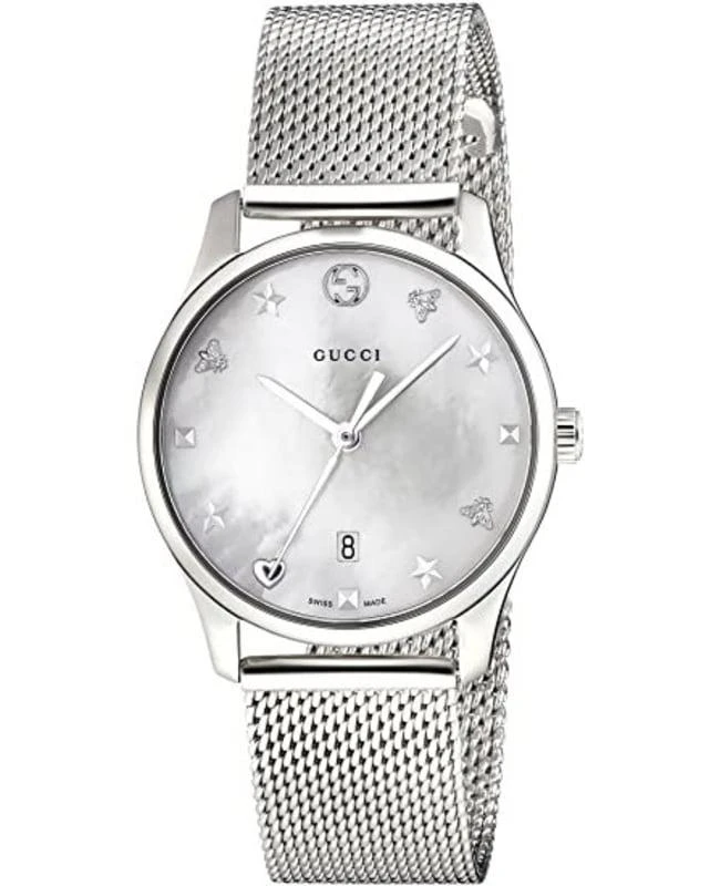 Gucci Gucci G-Timeless Mother of Pearl Dial Stainless Steel Women's Watch YA126583 1