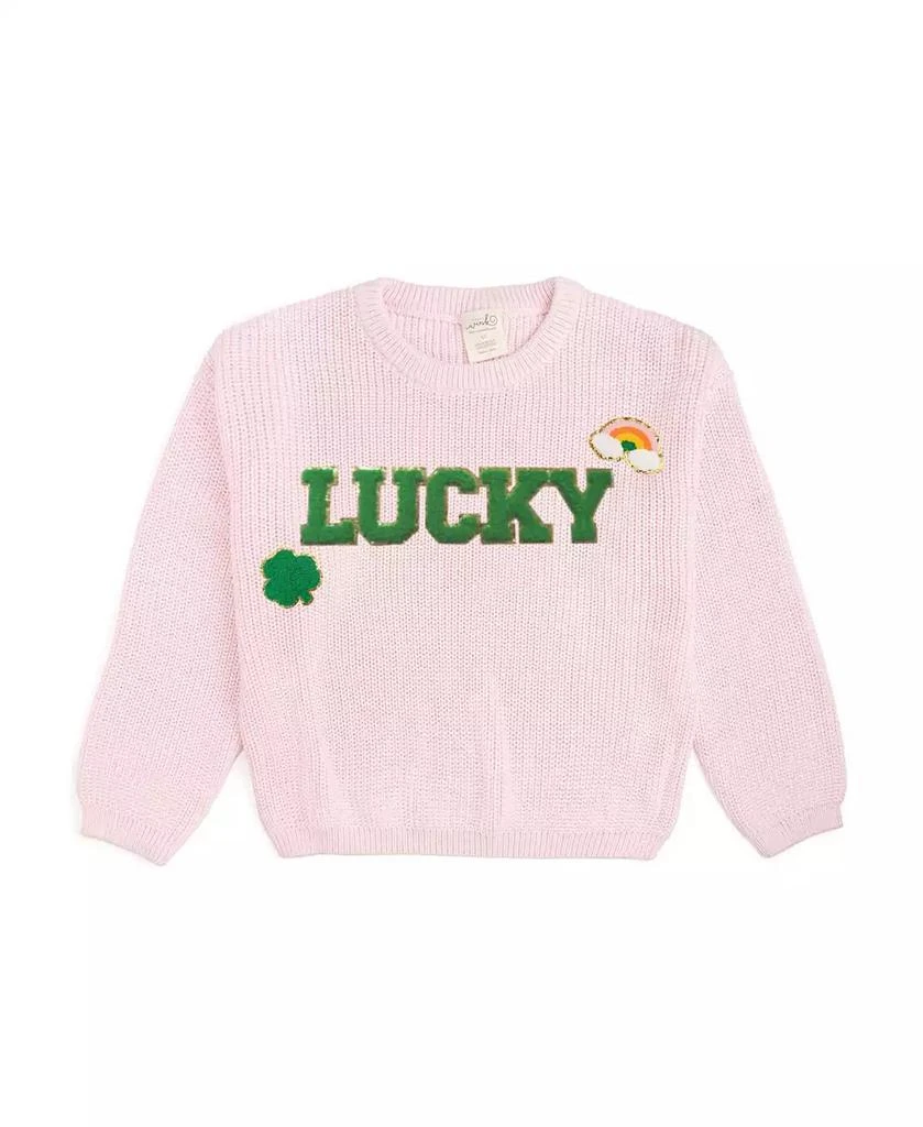 Sweet Wink Baby Girls Lucky Patch St. Patrick
s Day Knit Sweater