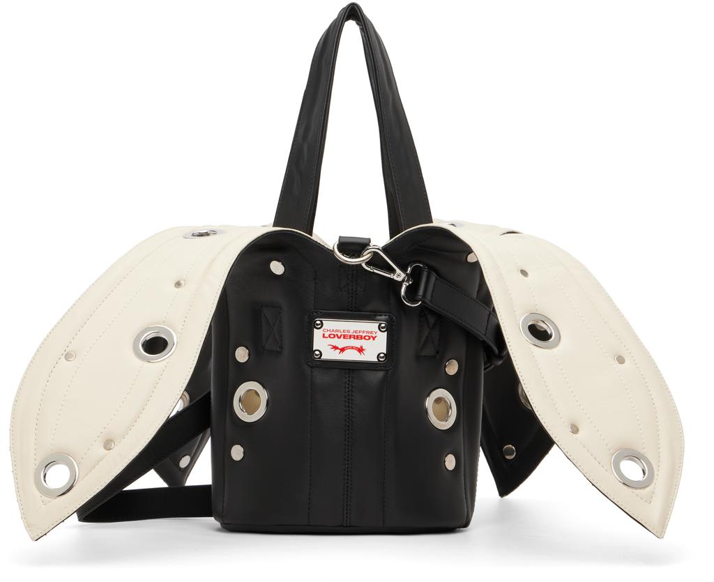 Charles Jeffrey Loverboy Black Banana Bucket Eyelets Bag
