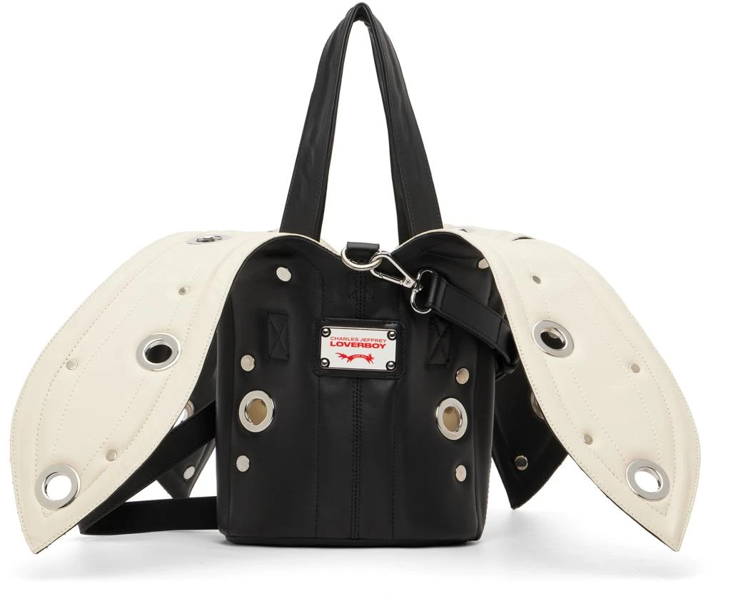 Charles Jeffrey Loverboy Black Banana Bucket Eyelets Bag 1