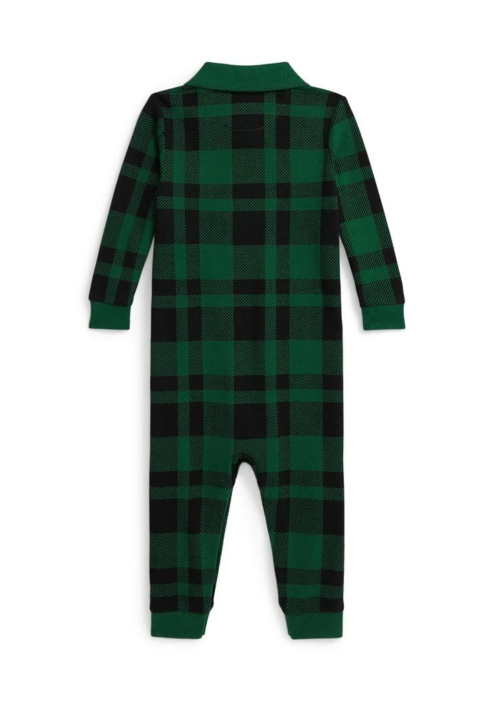 Ralph Lauren Baby Boys Plaid Cotton Mesh Polo Coverall 2