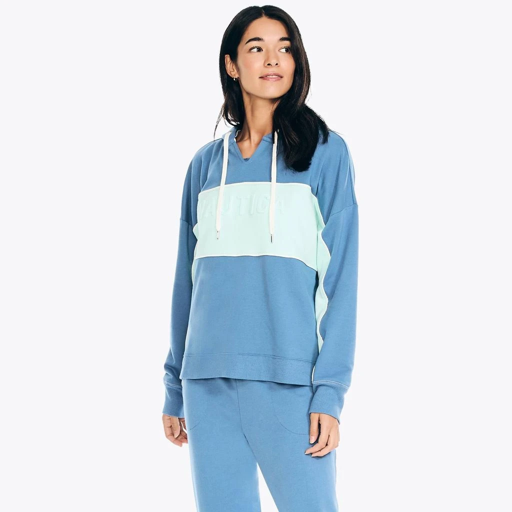 Nautica Womens Logo Pullover Hoodie 1