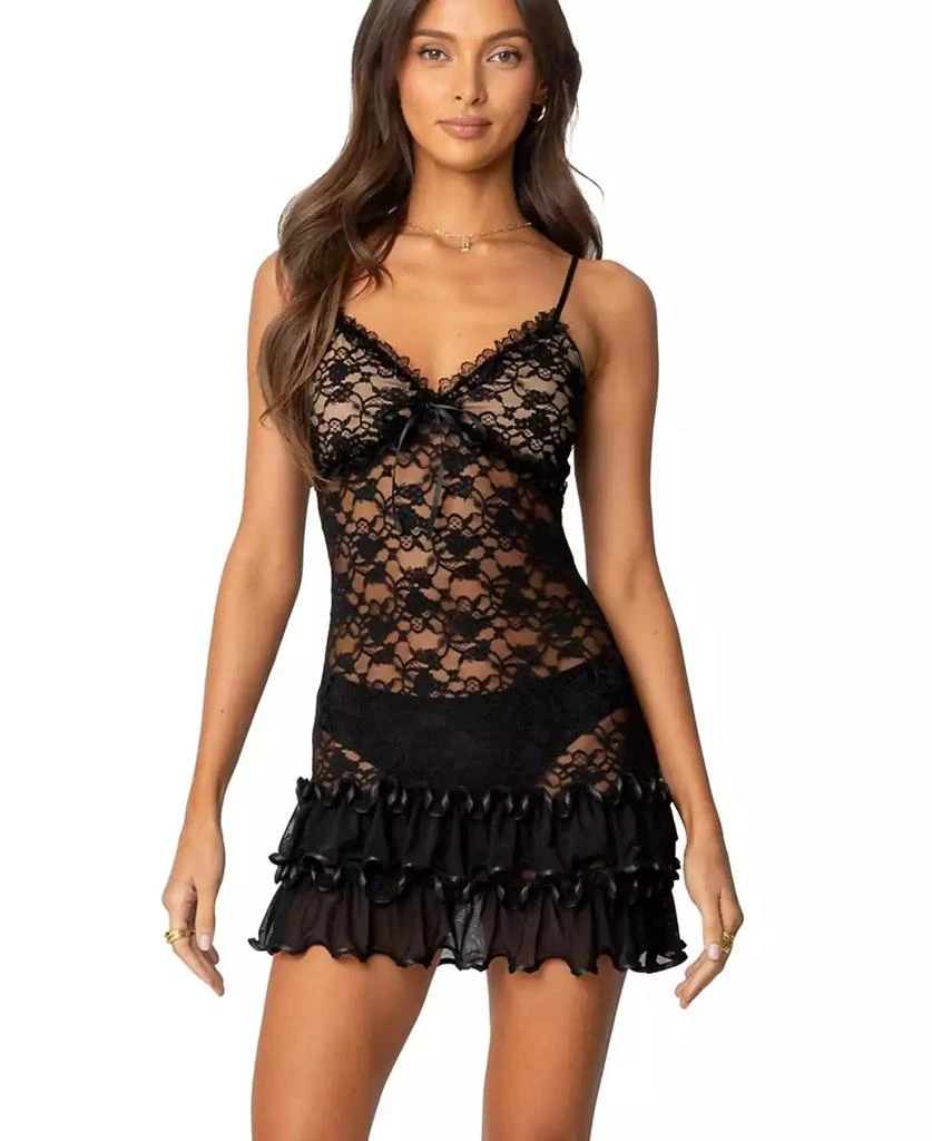 Shop Melia Sheer Lace Mini Dress on Sale at BeyondStyle  Get 25% Off Melia  Sheer Lace Mini Dress with Limited-Time Flash Deals, Exclusive Discounts,  and Special Offers. Enjoy Unbeatable Savings on