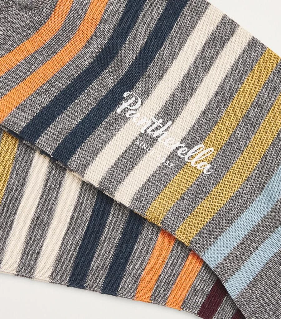 Pantherella Cotton-Blend Striped Kilburn Socks 2