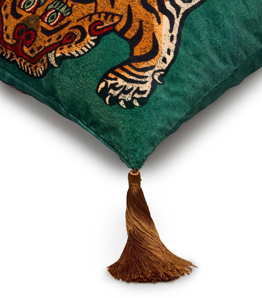 House of Hackney Medium Velvet Saber Tassel Cushion (45cm x 45cm)