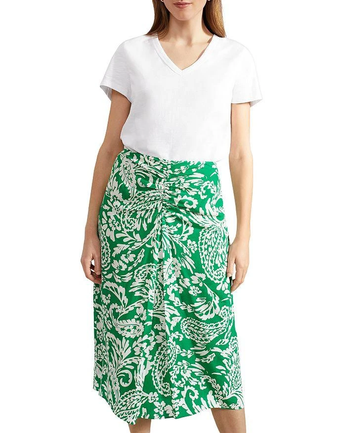 HOBBS LONDON Cassidy Ruched Midi Skirt 4