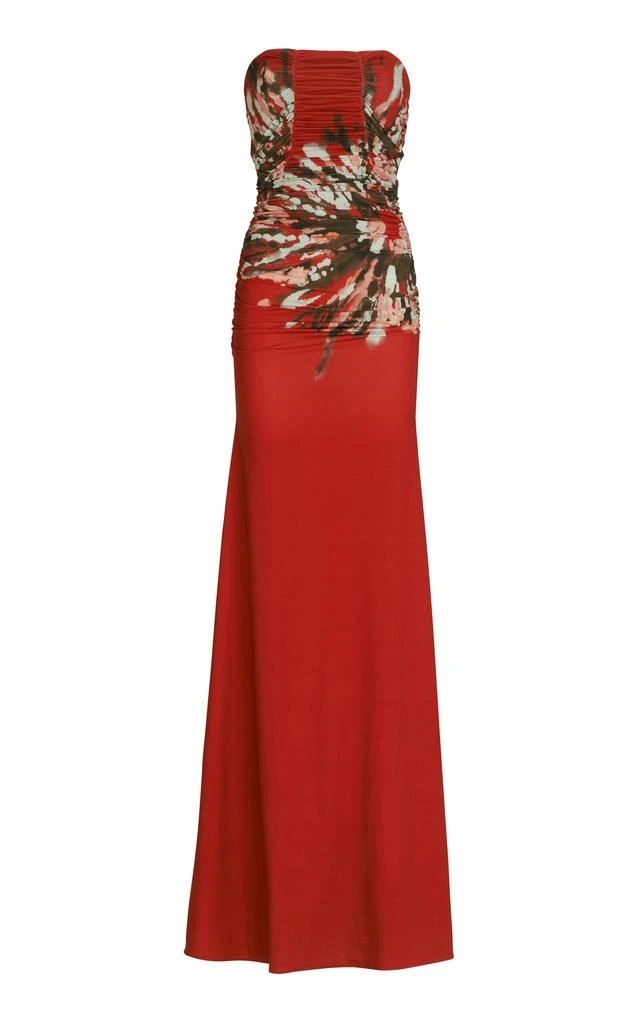 smocked waist dress West K Bethany Smocked Waist Tiered Midi Dress - Red