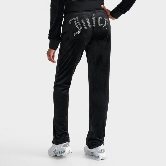 JUICY COUTURE Women's Juicy Couture OG Big Bling Velour Track Pants