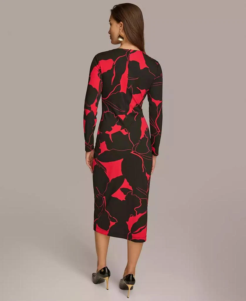 Donna Karan Women's Printed Faux-Wrap Dress 7