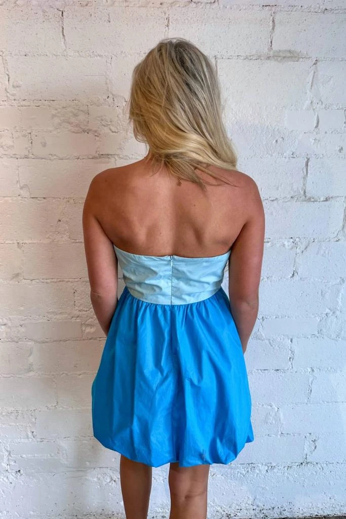 day + moon Day + Moon - Color Block Strapless Dress 2