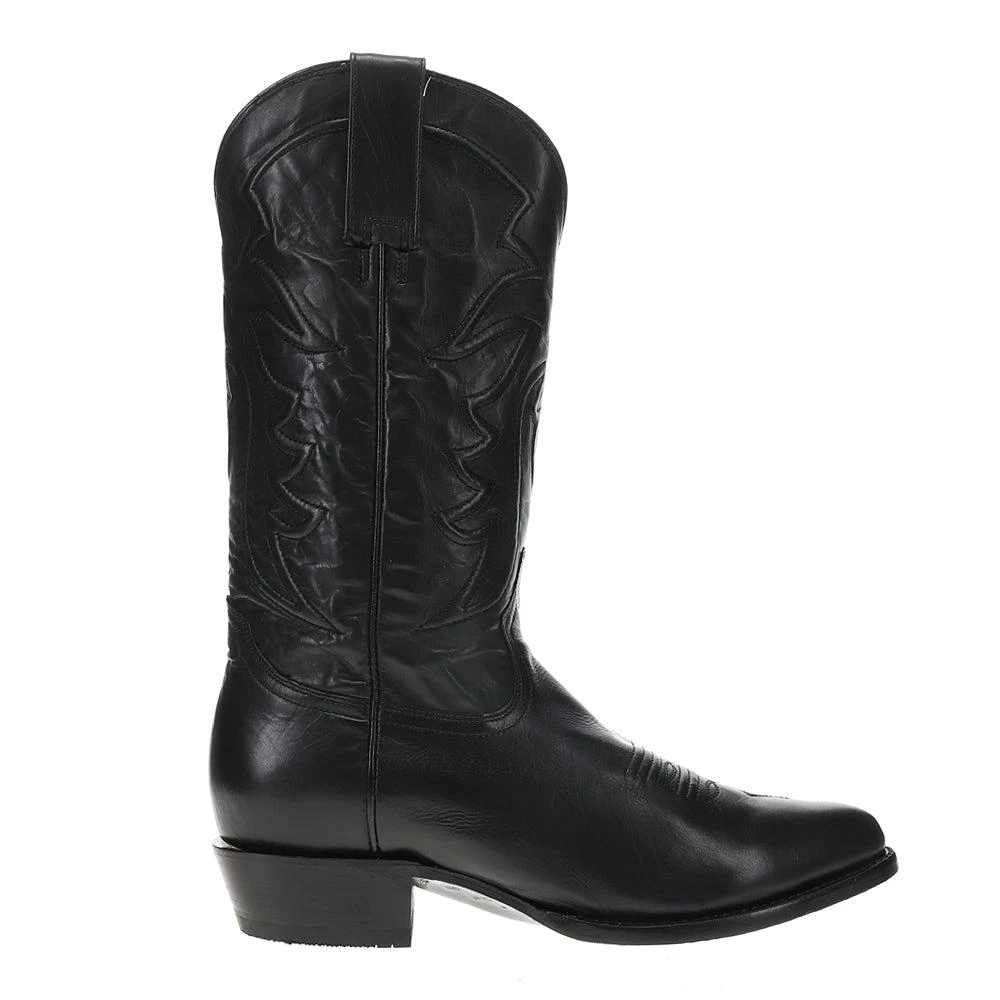 STETSON Ames Embroidered Round Toe Pull On Cowboy Boots 1