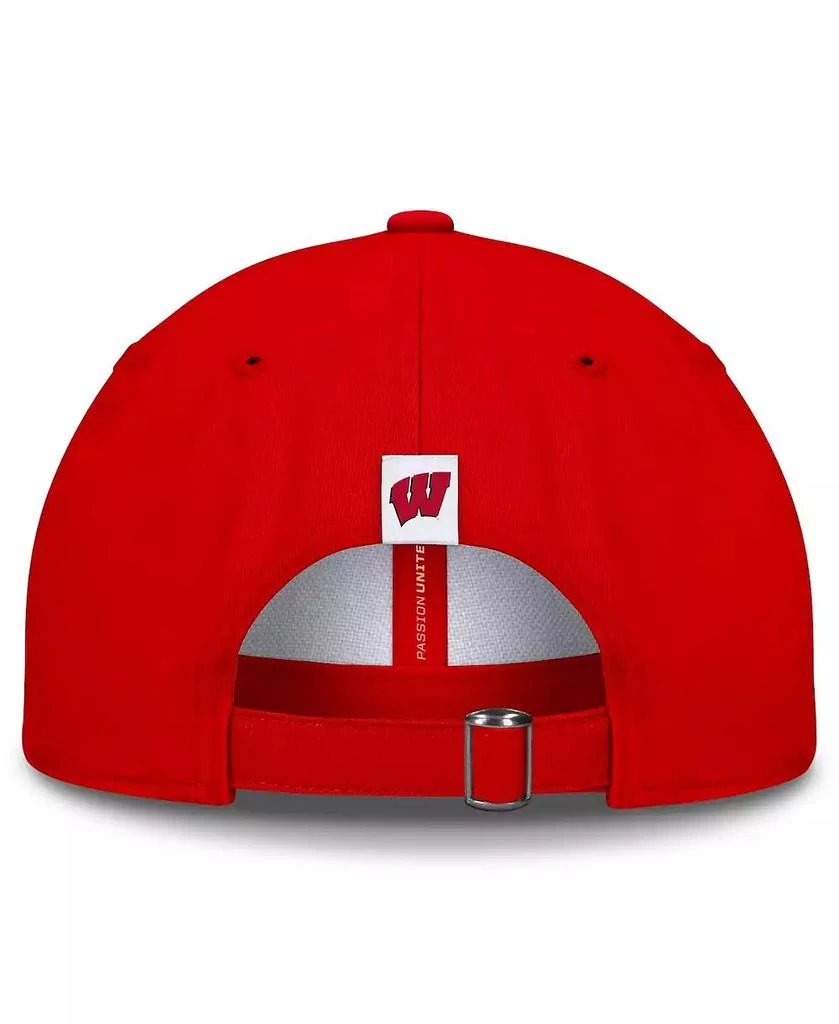 Top of the World Men's White/Red Wisconsin Badgers Weston Adjustable Hat 4