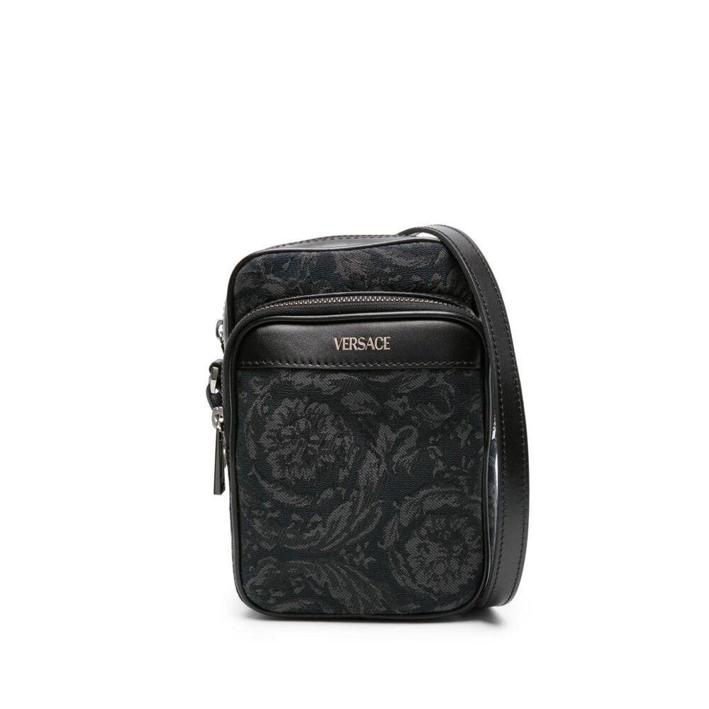 Versace Barocco Athena Crossbody Bag Black