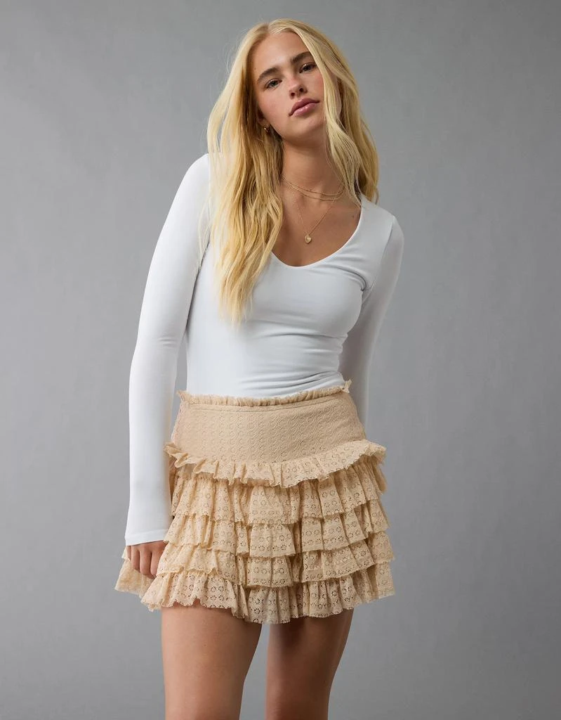 AE AE High-Waisted Ruffle Mini Skort 5