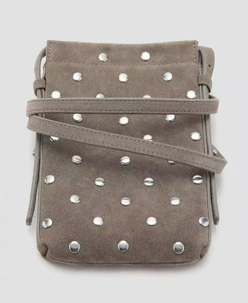 Mango Women
s Suede Studded Mobile Case 3